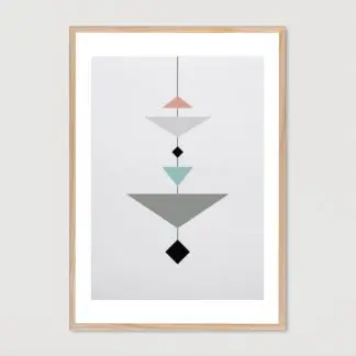 Tranh khung kính tối giản minimalist MI2 40x60 cm