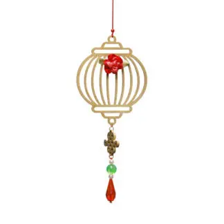 Dây treo trang trí cây mai cây đào nguyệt hoa đăng vàng