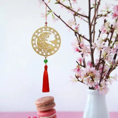 Hổ sinh tài - Phụ kiện trang trí cây mai cây đào