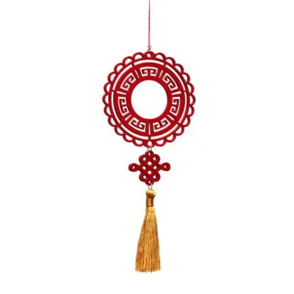 Bộ 3 Vòng Đại Cát - Dây trang trí cây mai cây đào gỗ khắc hoa văn treo tết | 3VDCD - Hình ảnh 3