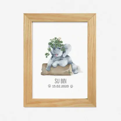 Little Elephant - Postcard in tên theo yêu cầu - Hình ảnh 3
