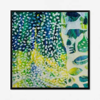 Tranh trừu tượng hiện đại màu xanh - Tranh canvas họa sĩ Simonida Djordjevic