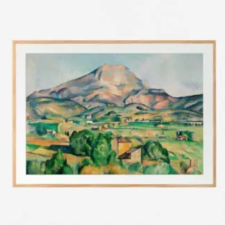 Ngọn núi Sainte Victoire - Tranh phong cảnh núi đồi - Paul Cézanne