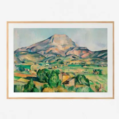 Ngọn núi Sainte Victoire - Tranh phong cảnh núi đồi - Paul Cézanne