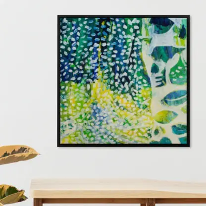 Tranh trừu tượng hiện đại màu xanh - Tranh canvas họa sĩ Simonida Djordjevic - Hình ảnh 4