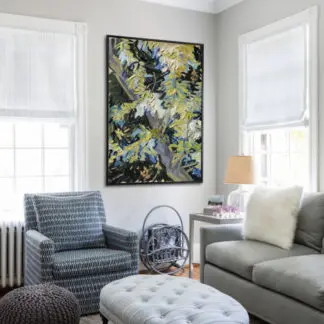 Tranh phong cảnh thiên nhiên Nhánh lá rừng canvas