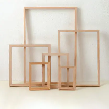 Khung ảnh gỗ để bàn 10x15 bản 2 cm | màu tự nhiên, trắng, đen, nâu, xám, đỏ - Hình ảnh 5