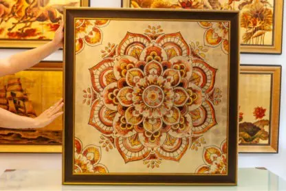 Tranh Sala Mandala treo phòng thờ Phật - Hình ảnh 4