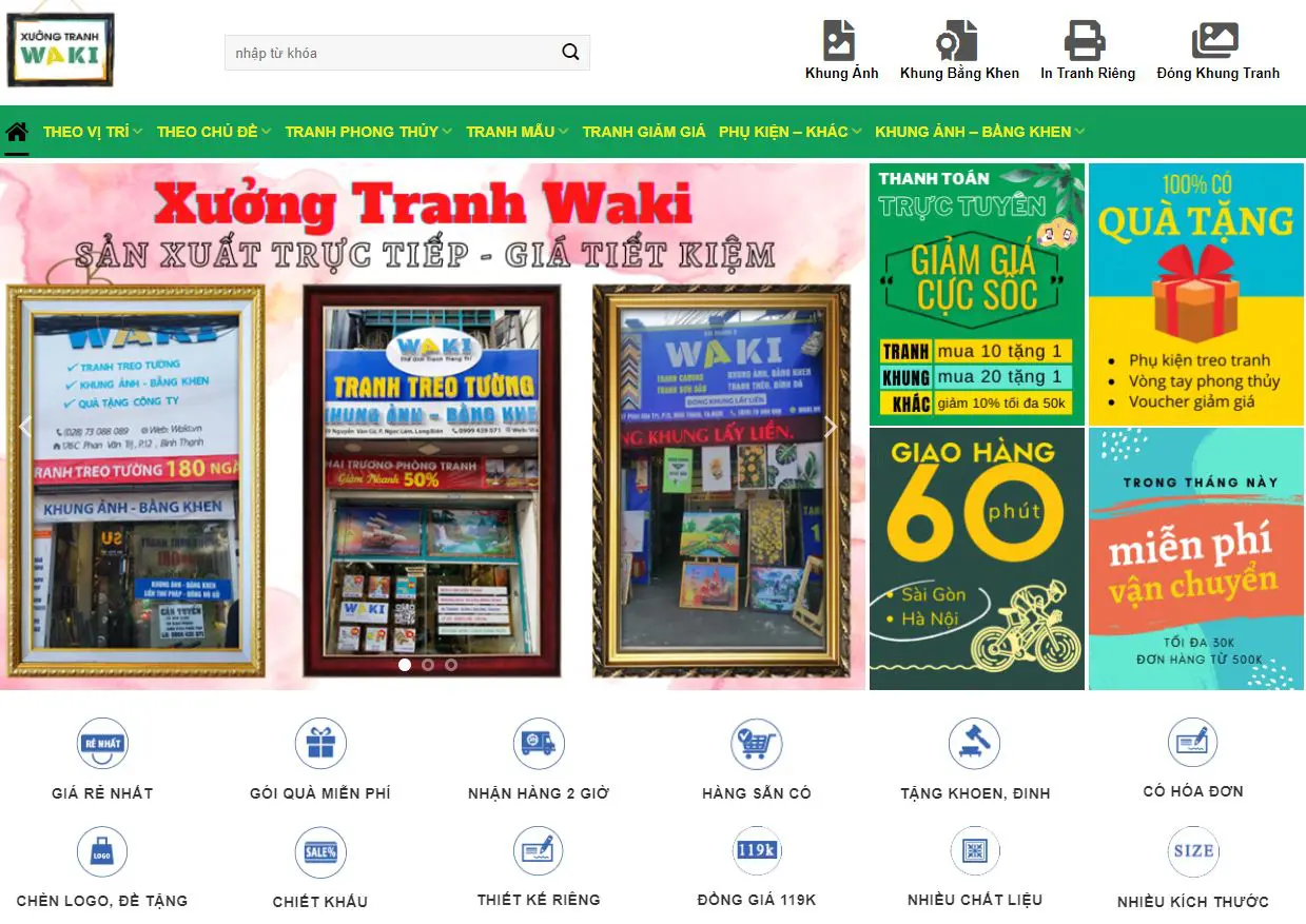 Công ty TNHH Waki - Bán khung ảnh đẹp