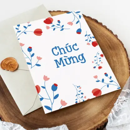 Thiệp quà tặng Chúc Mừng 3 - Thiệp chúc mừng đẹp 2022