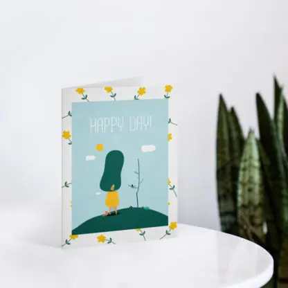 Thiệp quà tặng chúc ngày mới Happy Day