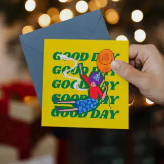 Thiệp quà tặng chúc ngày mới Good Day - Thiệp chúc ngày mới đẹp 2022