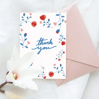Thiệp quà tặng cám ơn Thank You - Thiệp quà tặng đẹp 2022