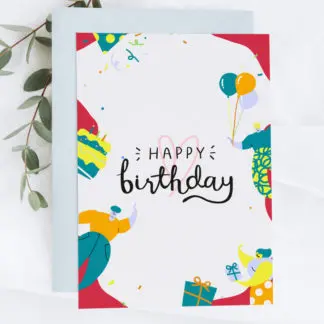 Thiệp quà tặng chúc mừng sinh nhật Happy Birthday