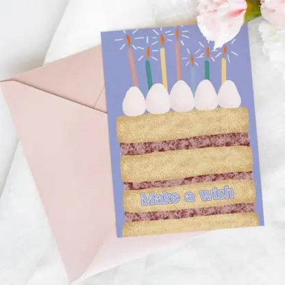 Thiệp quà tặng chúc mừng sinh nhật Make A Wish