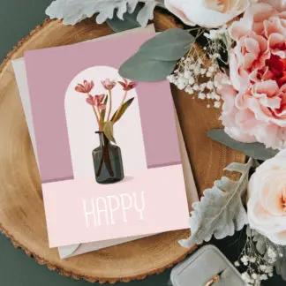 Thiệp quà tặng chúc mừng Happy