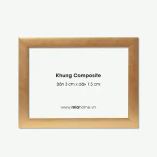 Khung Tranh A3, A2 Vàng Đồng Màu Vàng Đồng Cao Cấp KC07 bản 3 cm