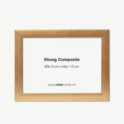 Khung Tranh A3, A2 Vàng Đồng Màu Vàng Đồng Cao Cấp KC07 bản 3 cm