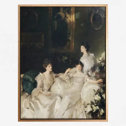 The Wyndham Sisters - Tranh canvas treo tường John Singer Sargent