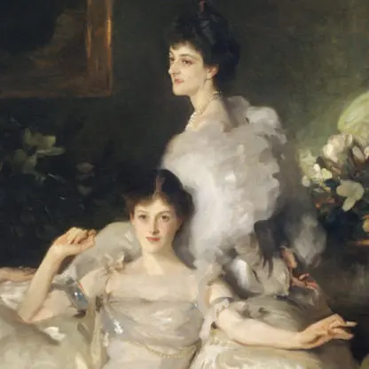The Wyndham Sisters - Tranh canvas treo tường John Singer Sargent - Ảnh 3