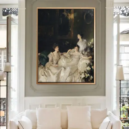 The Wyndham Sisters - Tranh canvas treo tường John Singer Sargent - Ảnh 2