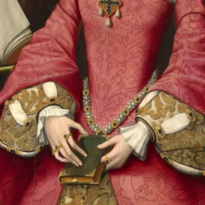Elizabeth I when a Princess - Tranh canvas treo tường Attributed To William Scrots - Ảnh 3
