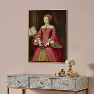 Elizabeth I when a Princess - Tranh canvas treo tường Attributed To William Scrots
