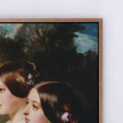 The cousins- Queen Victoria and Victoire, Duchesse de Nemours - Tranh canvas treo tường Franz Xaver Winterhalter - Ảnh 4