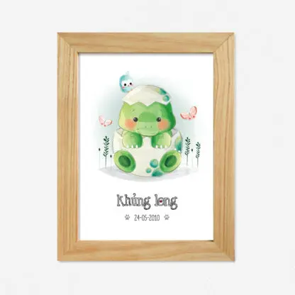 Khủng Long - Postcard in tên theo yêu cầu