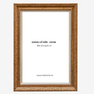 Khung tranh cổ điển cao cấp KCD03 - Bản 8 cm