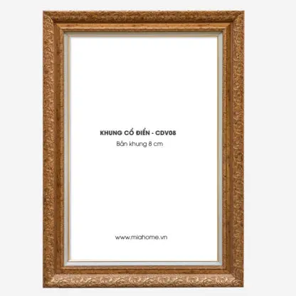 Khung tranh cổ điển cao cấp KCD03 - Bản 8 cm