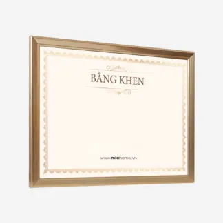 Khung bằng khen A4, A3 Light Gold KBK04