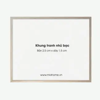 Khung Tranh A4 A3 A2 Cao Cấp Nhũ Bạc KC12