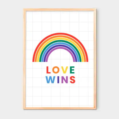 Tranh treo phòng trẻ love wins