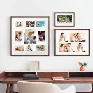 My Life | Bộ 3 Khung ảnh gỗ nâu - in ảnh đóng khung theo yêu cầu - ML3B