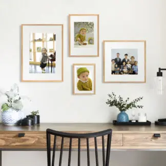 GOOD MEMORIES | Bộ 4 khung ảnh treo tường gỗ tự nhiên