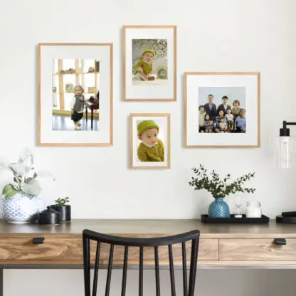 GOOD MEMORIES | Bộ 4 khung ảnh treo tường gỗ tự nhiên