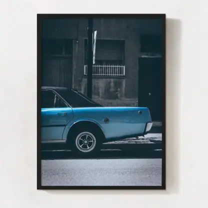 tranh xe xanh