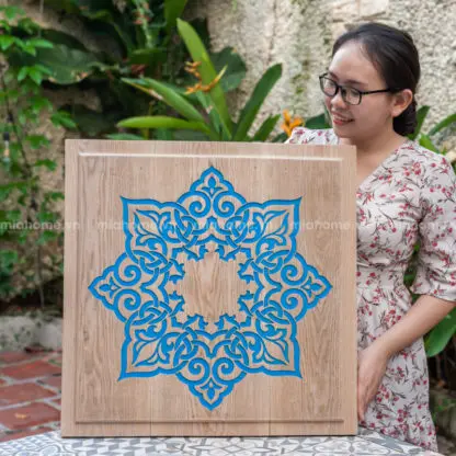 tranh khắc gỗ mandala TKG05 6
