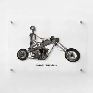 Harley Davison Tranh kính 3D