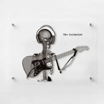 The guitarist tranh kính 3d
