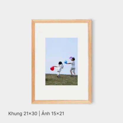 My Precious | Bộ khung ảnh gia đình treo tường 6 bức, gỗ sồi tự nhiên - MP6N - Hình ảnh 3
