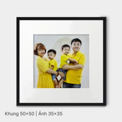 Loving Family | Bộ khung ảnh treo tường 5 bức, gỗ sồi đen - LF5BL - Hình ảnh 3