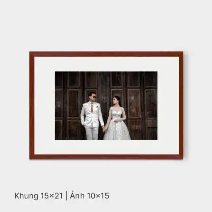 Beautiful Moment | Bộ khung ảnh treo tường 7 bức, gỗ sồi đỏ - BM7R - Hình ảnh 5