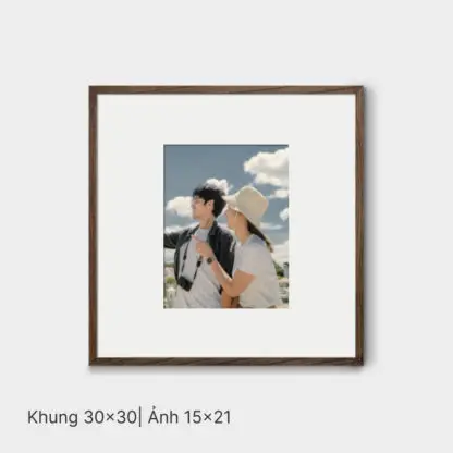 Being a family | Bộ khung ảnh treo tường 4 bức, gỗ sồi nâu - BF4B - Hình ảnh 4