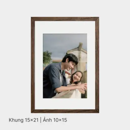 Being a family | Bộ khung ảnh treo tường 4 bức, gỗ sồi nâu - BF4B - Hình ảnh 5