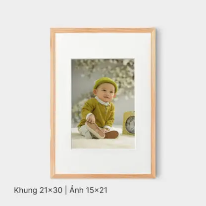 My Love | Bộ khung ảnh treo tường 4 bức, gỗ sồi tự nhiên - ML4N - Hình ảnh 5