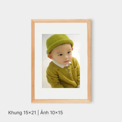 My Love | Bộ khung ảnh treo tường 4 bức, gỗ sồi tự nhiên - ML4N - Hình ảnh 4