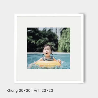Happy Memories | Bộ khung tranh gỗ treo tường 3 bức, gỗ sồi trắng - HM3W - Hình ảnh 3