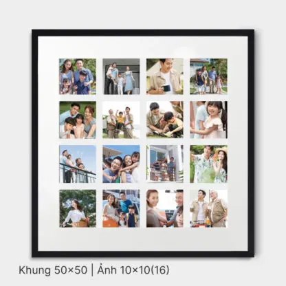 The Anniversary | Bộ khung ảnh gia đình treo tường 5 bức, gỗ sồi nâu - TA5B - Hình ảnh 4